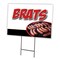 Signmission Brats Yard Sign & Stake outdoor plastic coroplast window, C-1824 Brats C-1824 Brats - alternate 1